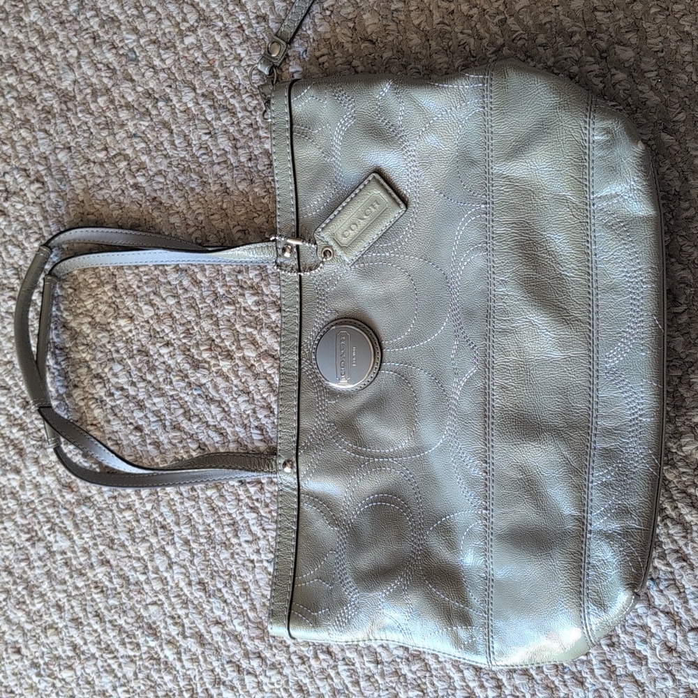 COACH Sage Green Shoulder Bag Vintage